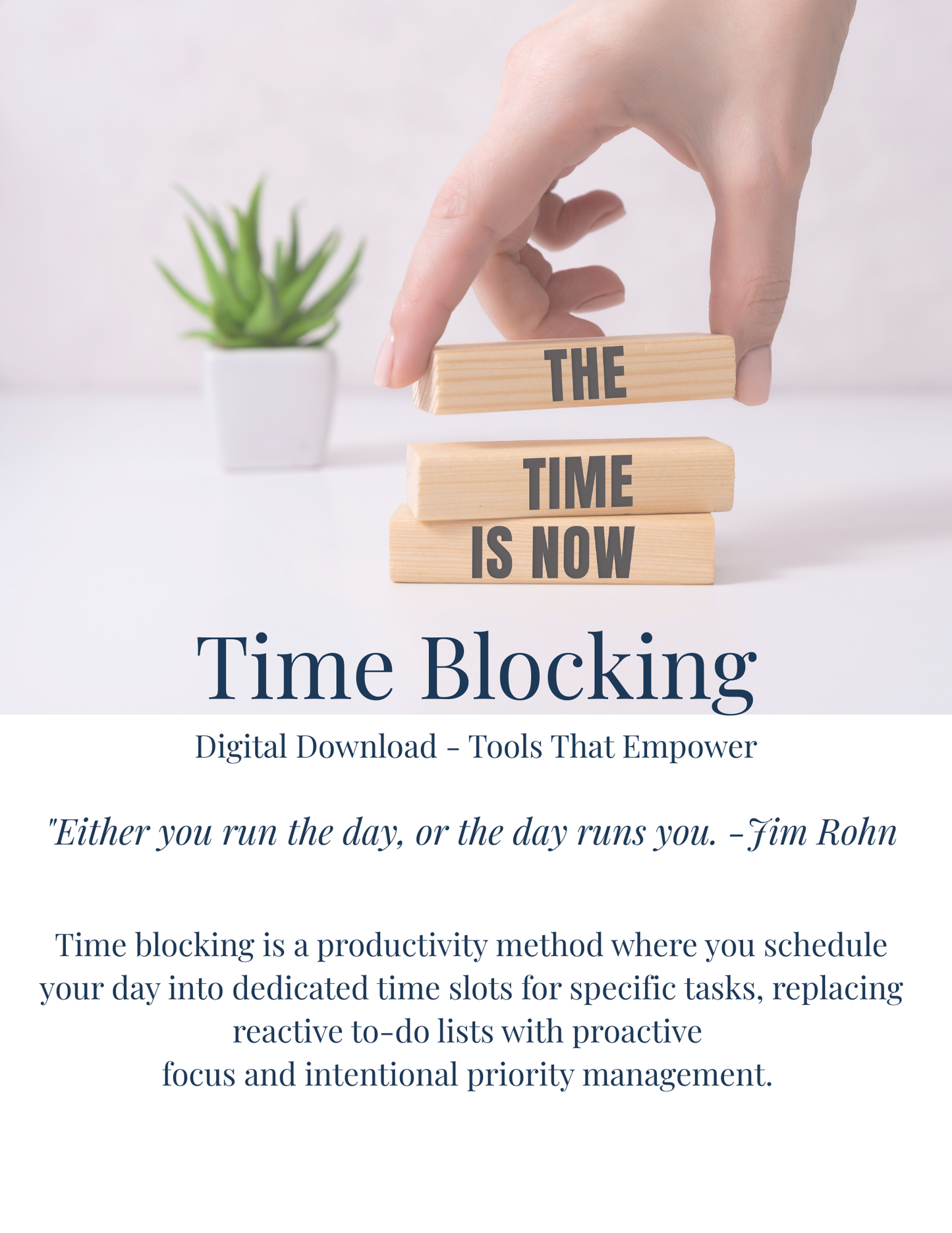 Time Blocking Template - Tools That Empowers
